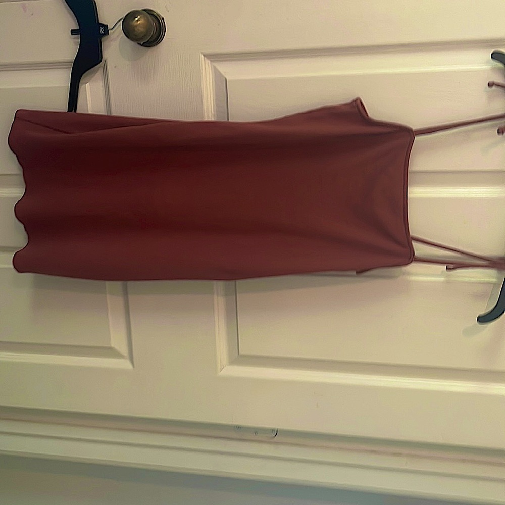 wild fable burgundy midi casual dress